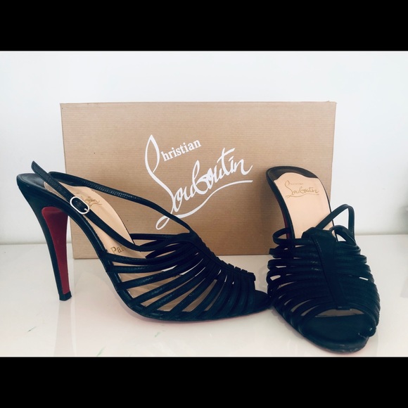 Christian Louboutin, 38, Black heels sandals - Picture 3 of 10